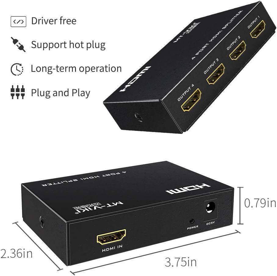 4K 30Hz HDMI Splitter 1 in 4 out 1x4（SP104M） - MT-VIKI