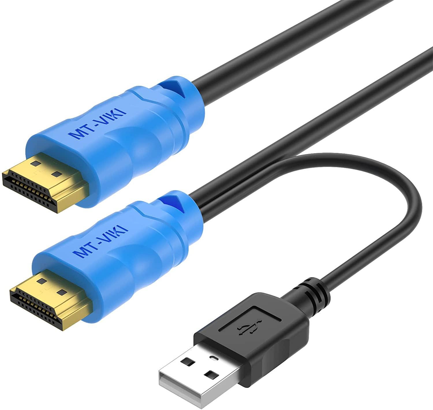 USB HDMI KVM Switch Cable 1.8m/6ft 2in1 - MT-VIKI