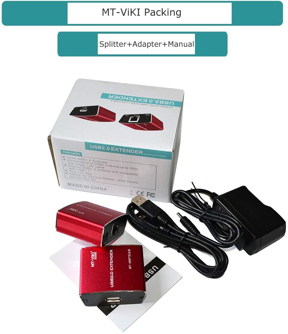 100m USB Extender Over Cat5e/6 Ethernet（450FT） - MT-VIKI
