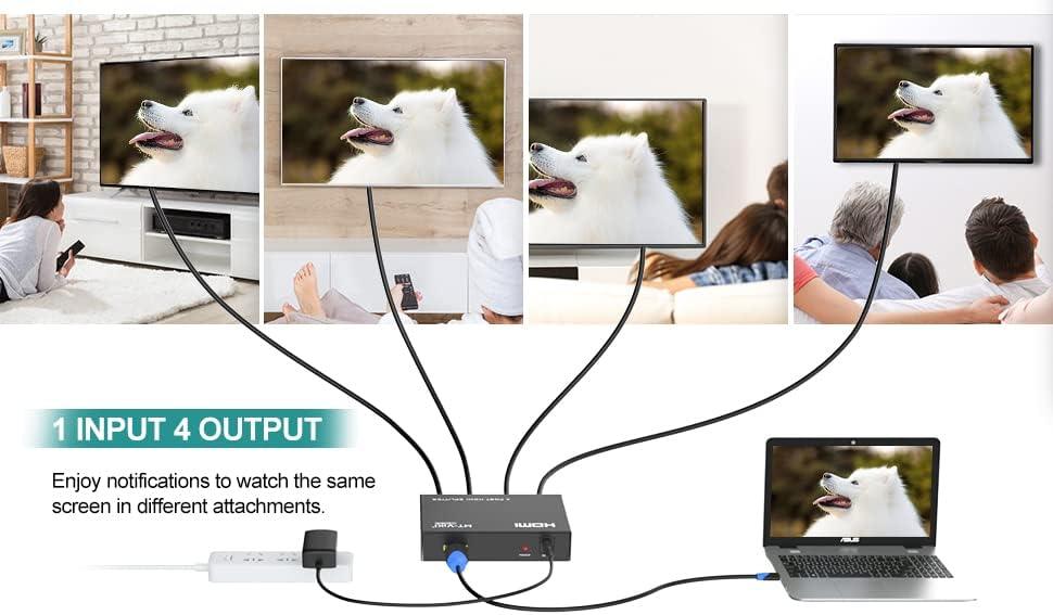 4K 30Hz HDMI Splitter 1 in 4 out 1x4（SP104M） - MT-VIKI