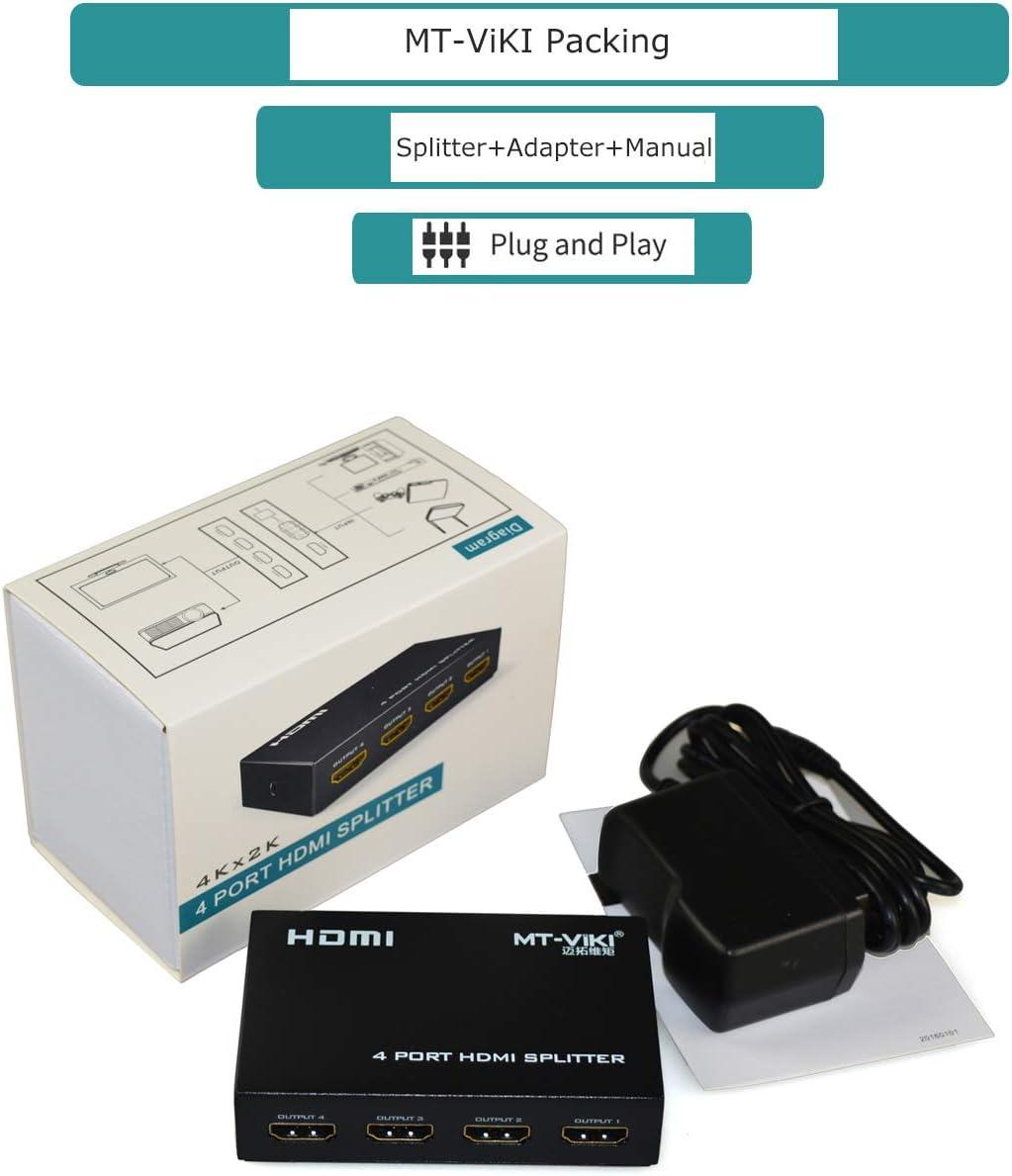 4K 30Hz HDMI Splitter 1 in 4 out 1x4（SP104M） - MT-VIKI