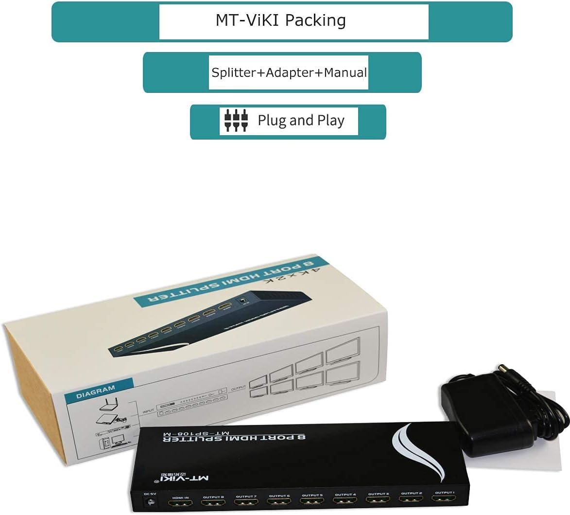 4K 30Hz HDMI Splitter 1 in 8 out 1x8（SP108M） - MT-VIKI