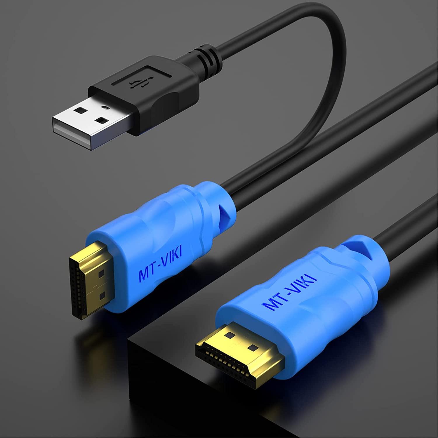 USB HDMI KVM Switch Cable 1.8m/6ft 2in1 - MT-VIKI