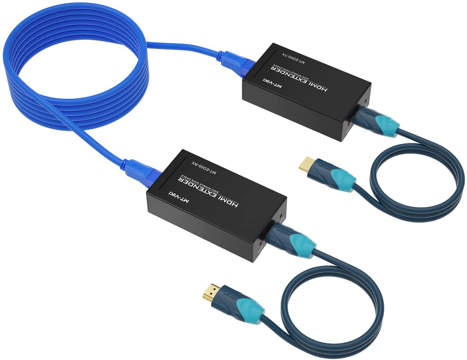 1080P 60m HDMI Extender Over cat5e/6 Ethernet Transmitter and Receiver Kit（ED05） - MT-VIKI