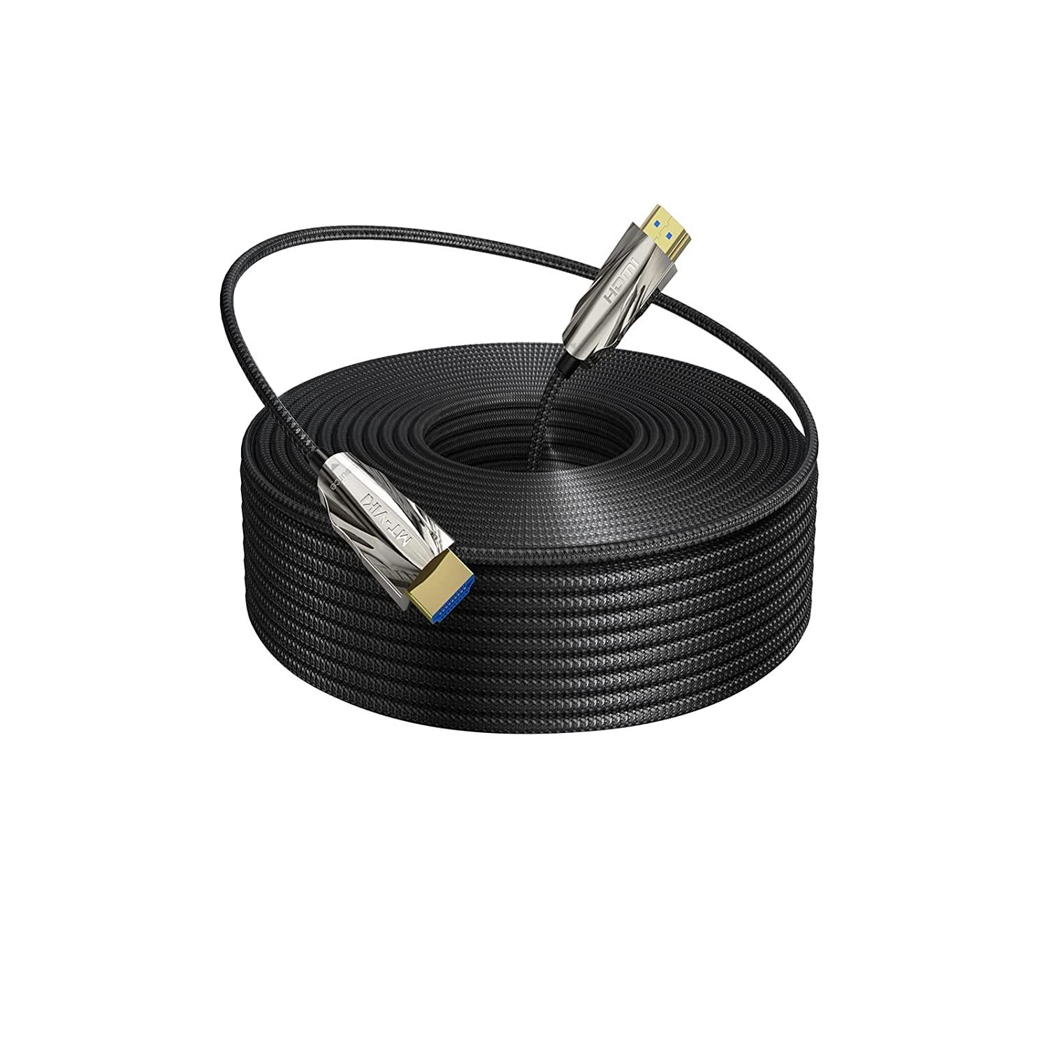 8K 60Hz Fiber HDMI Cable 15m/50ft, Industrial-Grade - MT-VIKI