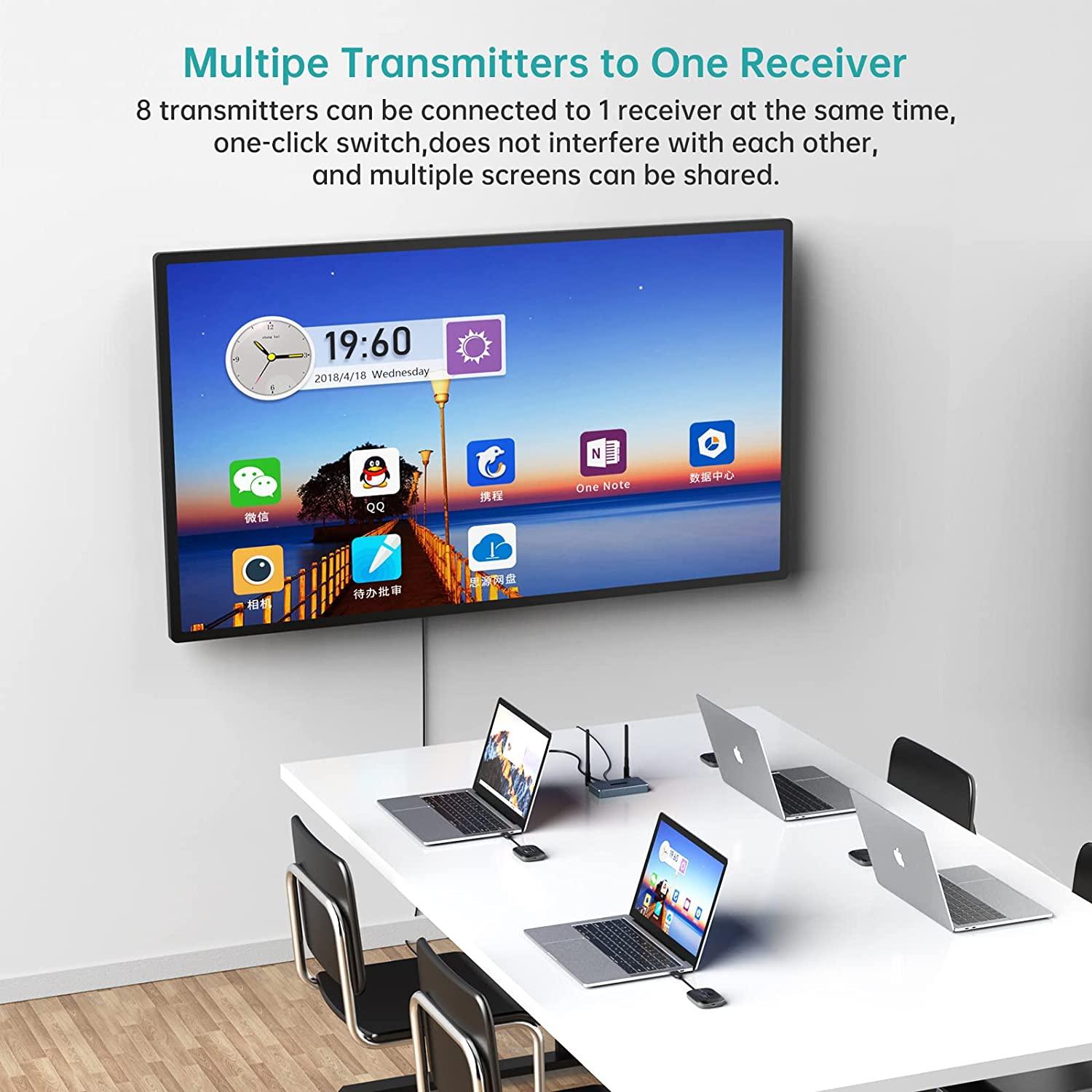 1080P 50m Wireless HDMI Transmitter and Receiver kit 1 in 2 out（WX02） - MT-VIKI