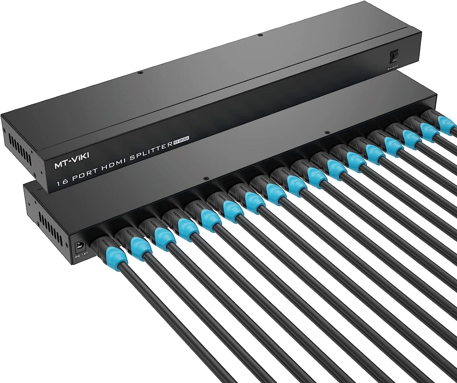 4K 30Hz HDMI Splitter 1 in 16 out 1x16（SP1016M） - MT-VIKI