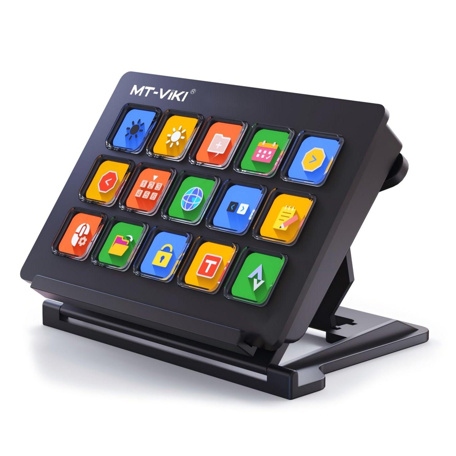MT-VIKI Stream Controller Deck with 15 Macro Keys Customizable（LZK1） - MT-VIKI