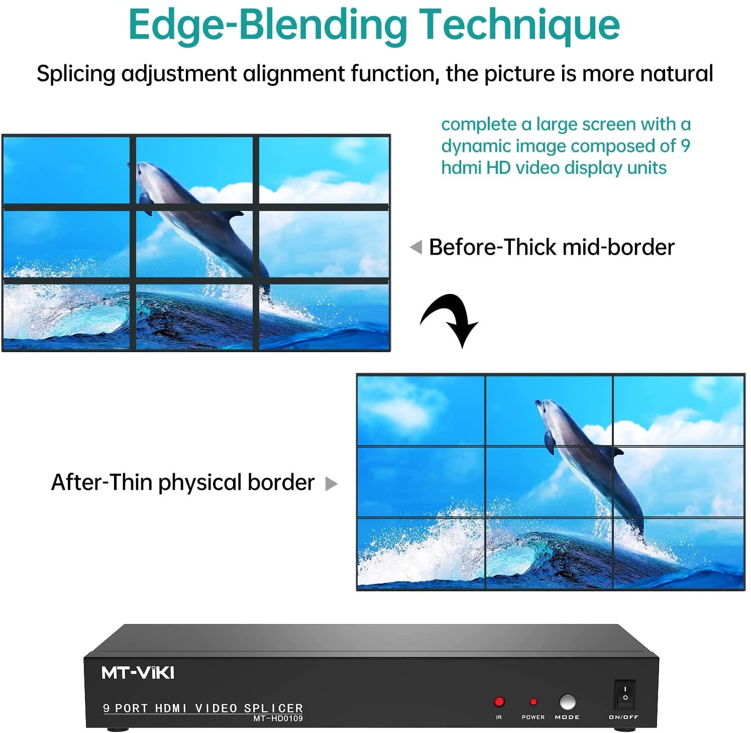1080P Video Wall Controller 3x3 1 in 9 out（HD0109） - MT-VIKI