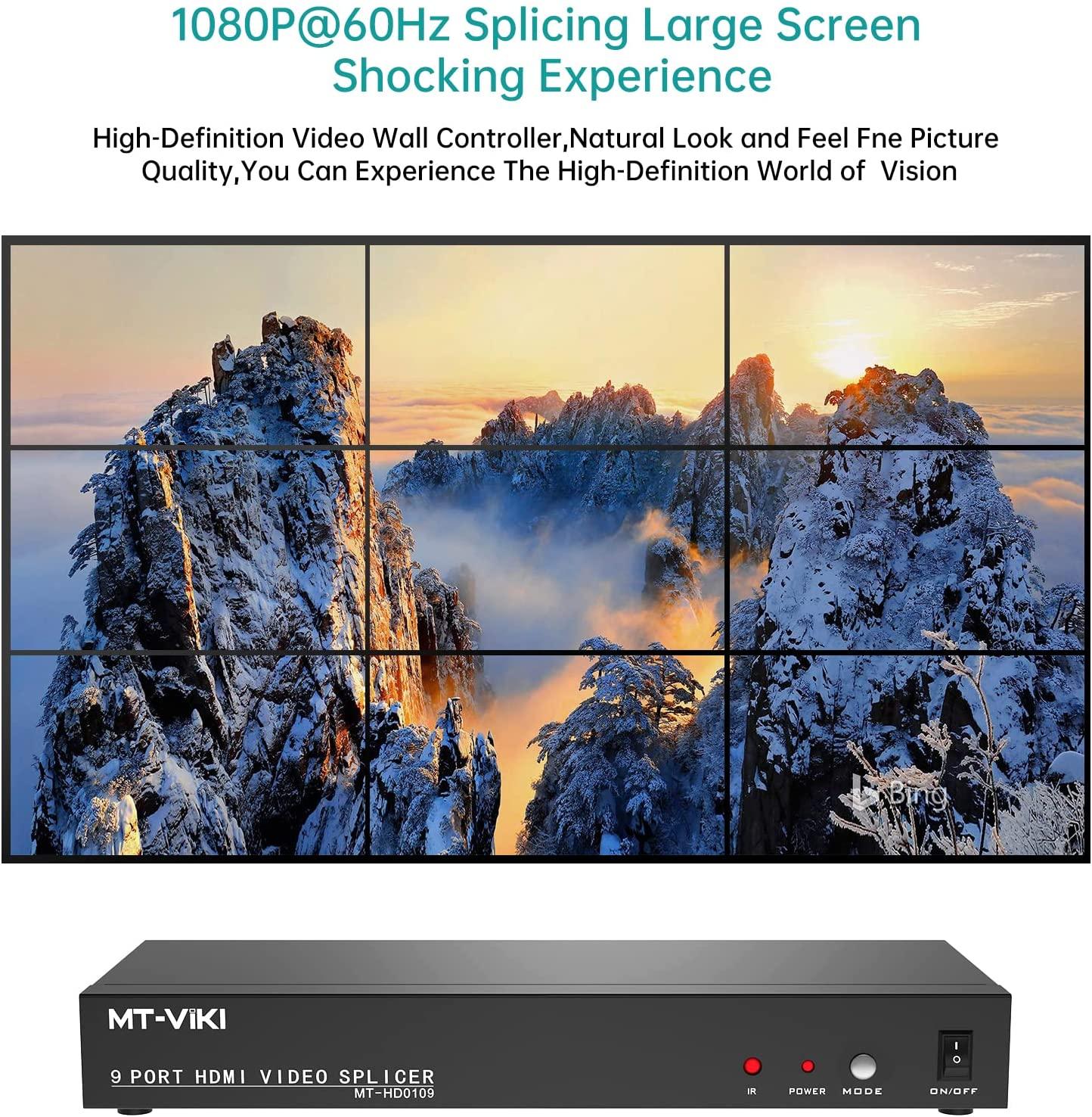 1080P Video Wall Controller 3x3 1 in 9 out（HD0109） - MT-VIKI