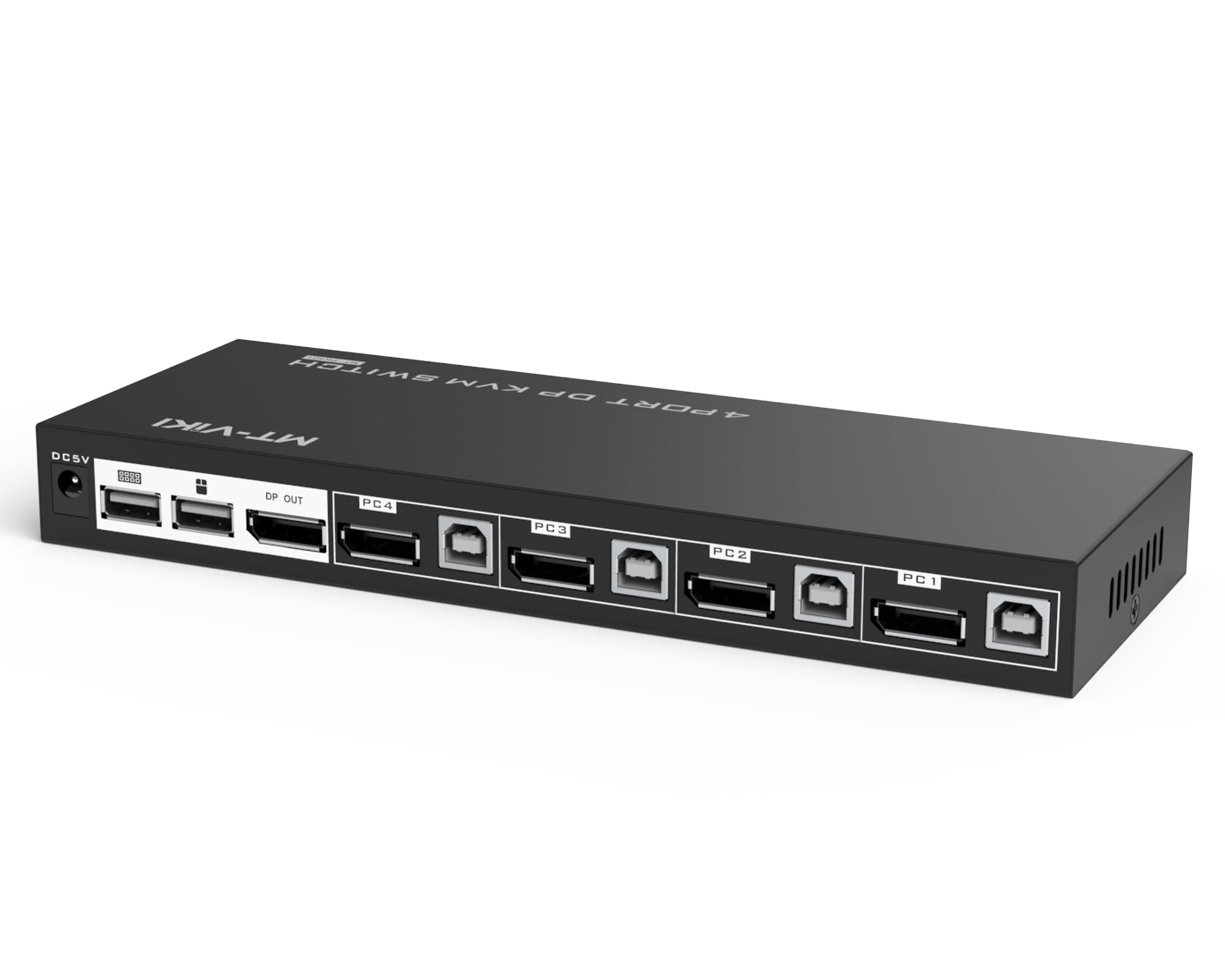 4K@60Hz 対応 4ポート KVMスイッチ（HDMI+USB同梱・ホットキー対応）