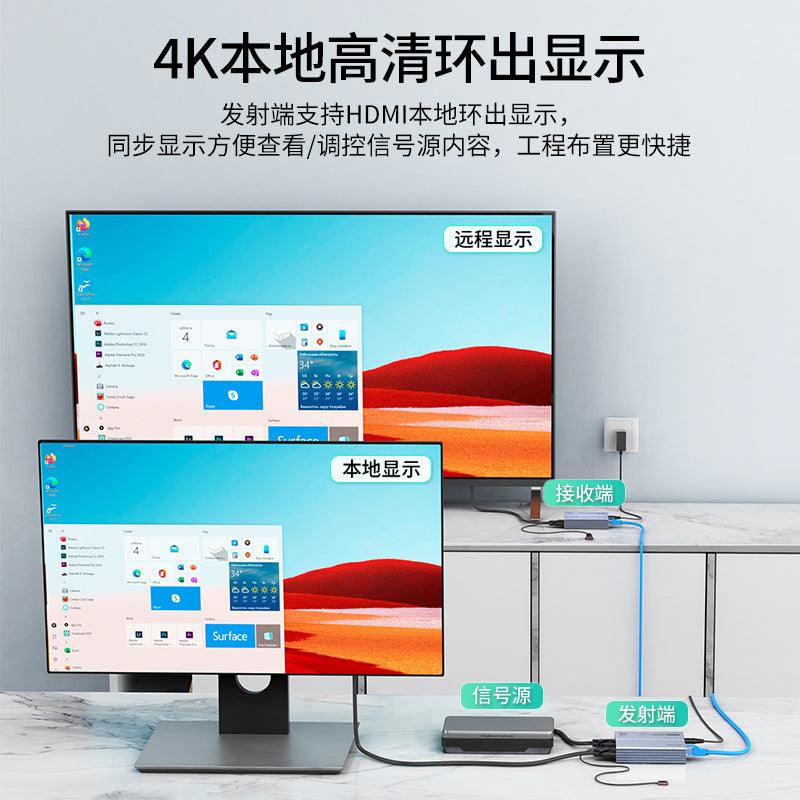 200m 4K HDMI Extender Over IP cat5e/6 Ethernet Transmitter and Receiver Kit (MT-ED06C) - MT-VIKI