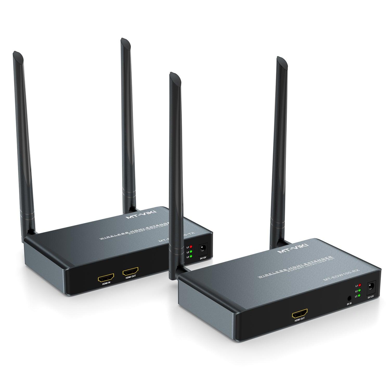1080P 90m Wireless HDMI Transmitter and Receiver with Loop out（EDW100） - MT-VIKI