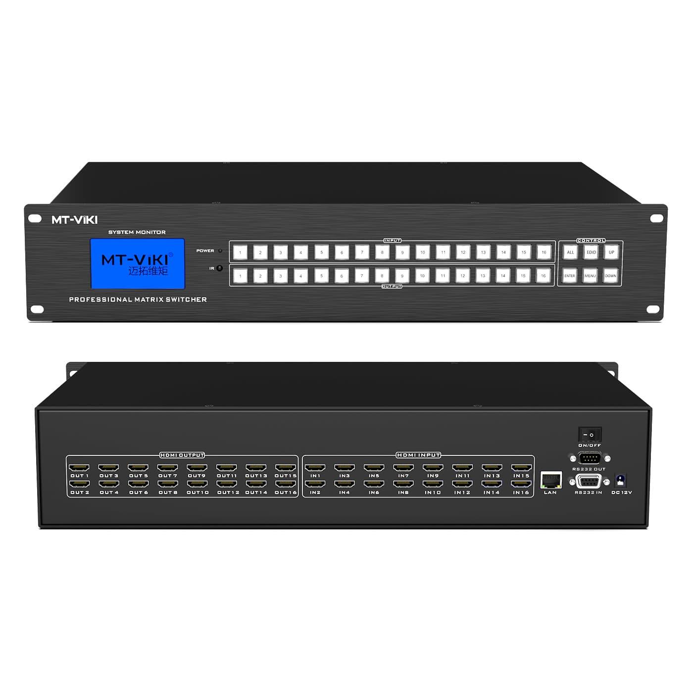 HDMI Matrix 16x16 4K@30Hz Matrix Switcher 16 in 16 out（HD1616） - MT-VIKI