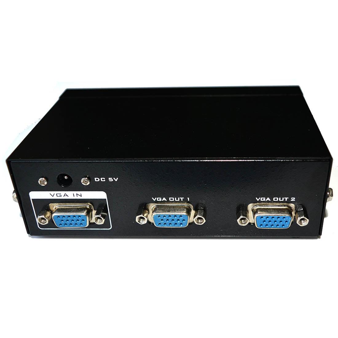 1080P VGA Splitter 1 in 2 Out 1x2 350Mhz Bandwidth for Dual Monitor（3502） - MT-VIKI