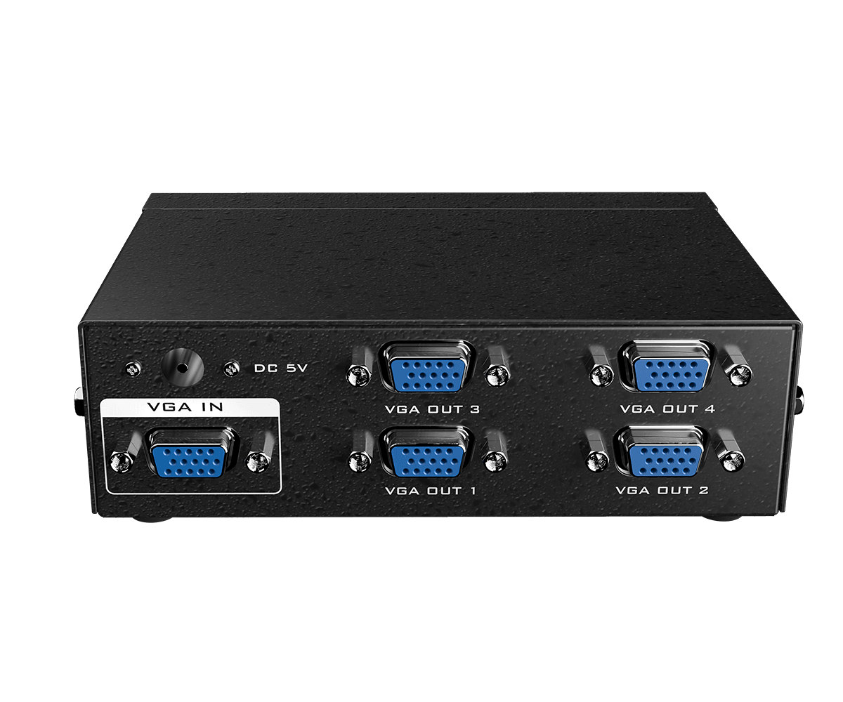 1080P VGA Splitter 1 in 4 Out 1x4 350Mhz Bandwidth（3504） - MT-VIKI
