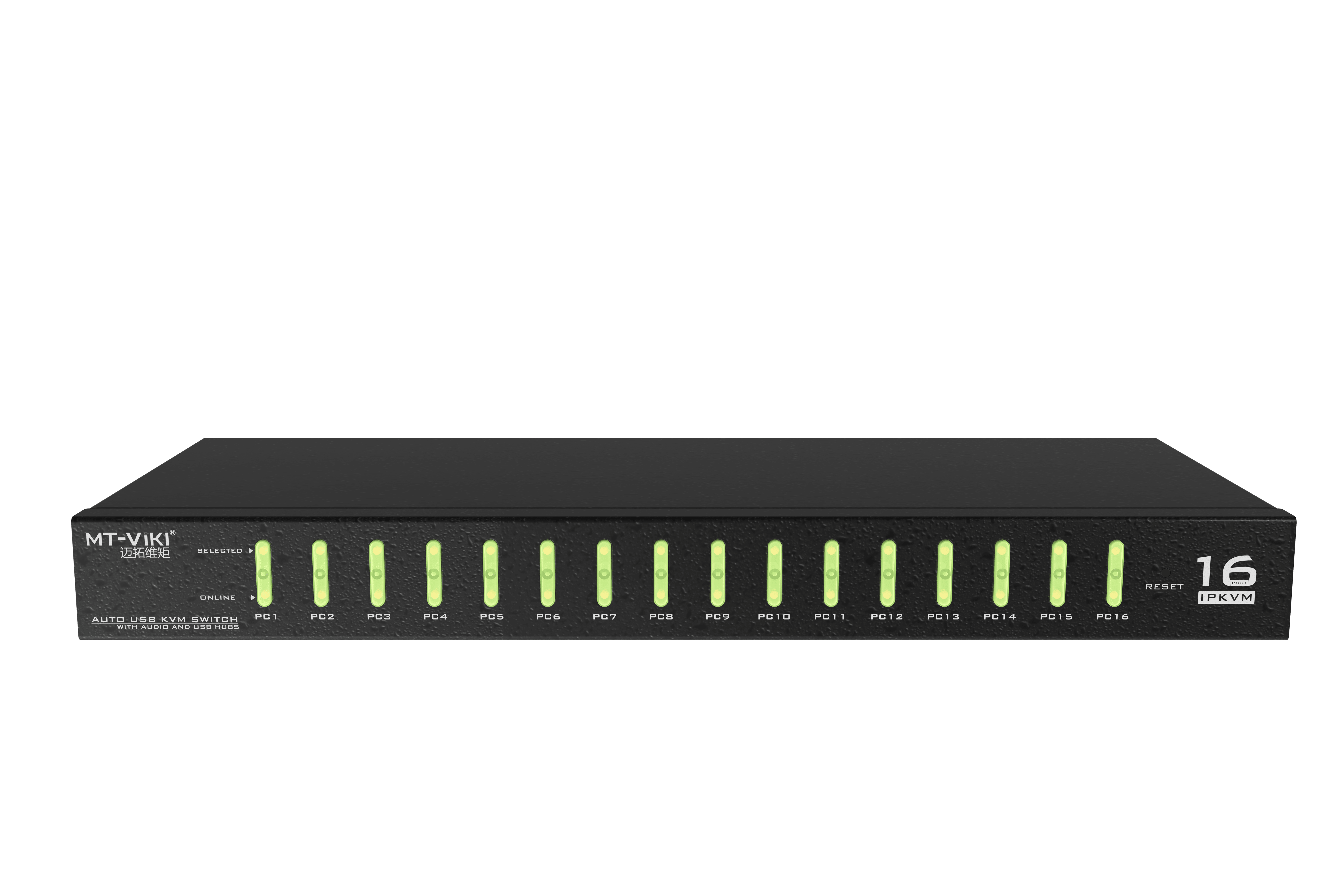 16 Port IP Access KVM Console Switch VGA + Cables, Web/OSD/hotkey（9116UP） - MT-VIKI