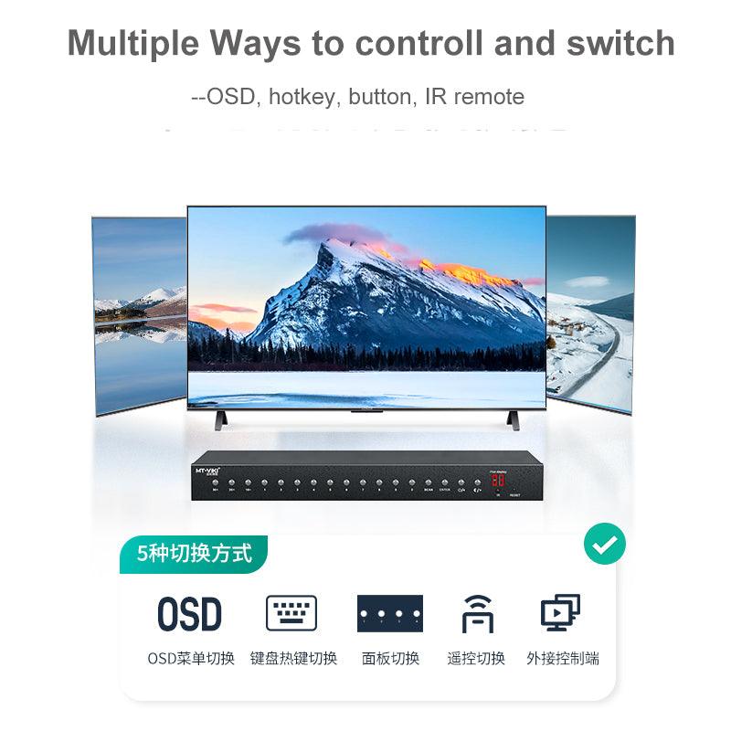 32 port USB VGA KVM Switch over Cat6 + USB VGA to RJ45 Adapter (9132MS) - MT-VIKI