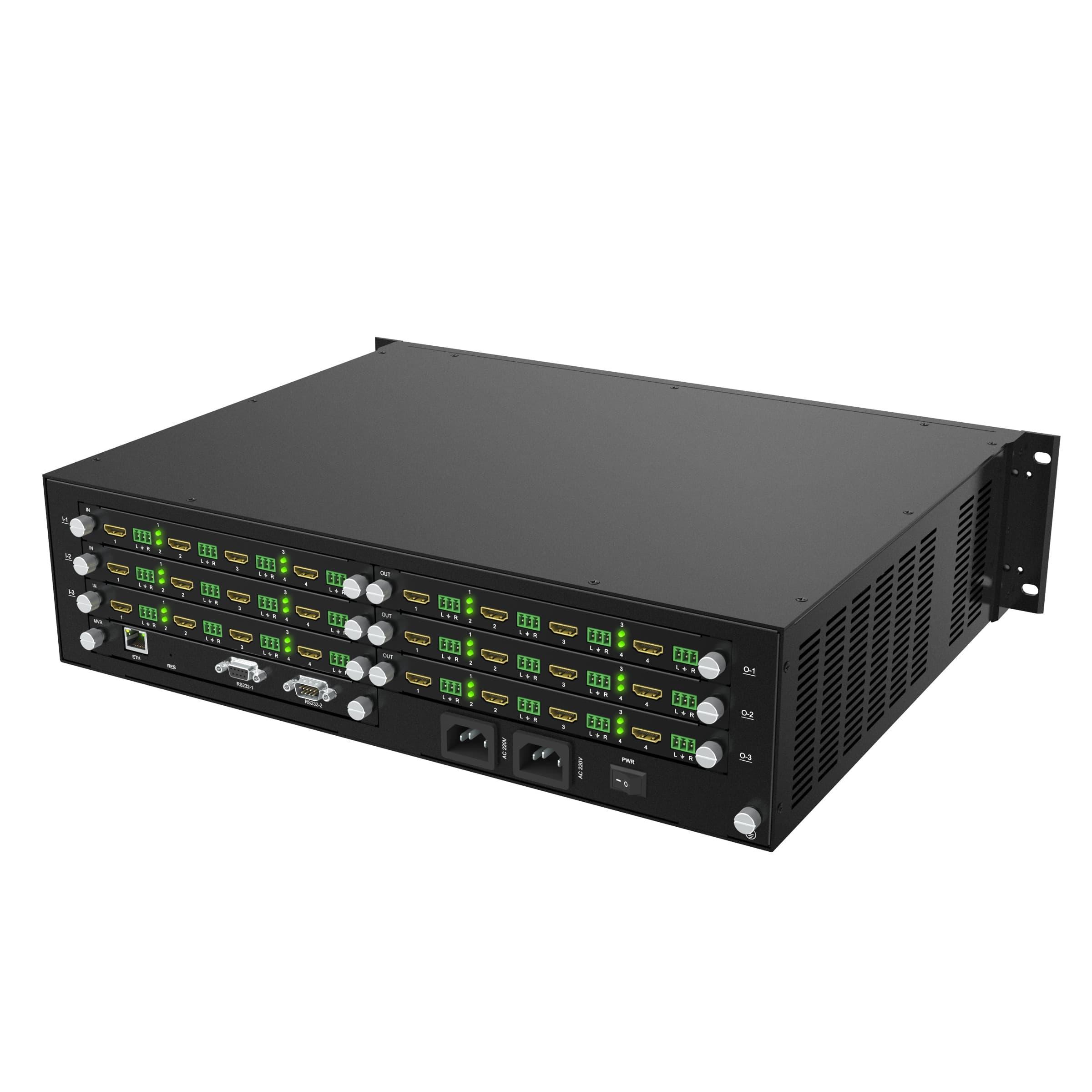 Slot-in Hybrid Video Wall Processor Controller Modular 12 in 12 out with PIP POP（DM12） - MT-VIKI