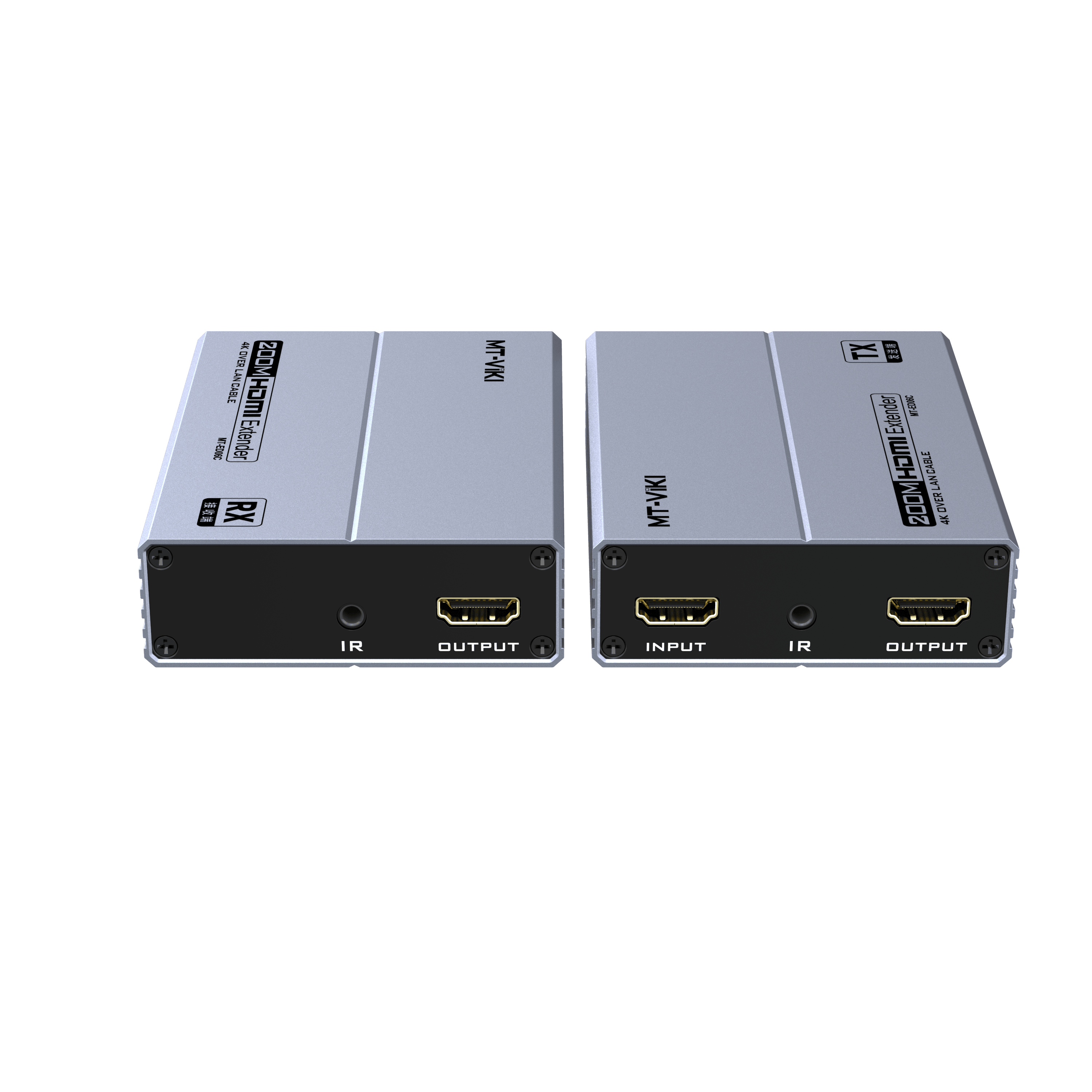 200m 4K HDMI Extender Over IP cat5e/6 Ethernet Transmitter and Receiver Kit (MT-ED06C) - MT-VIKI