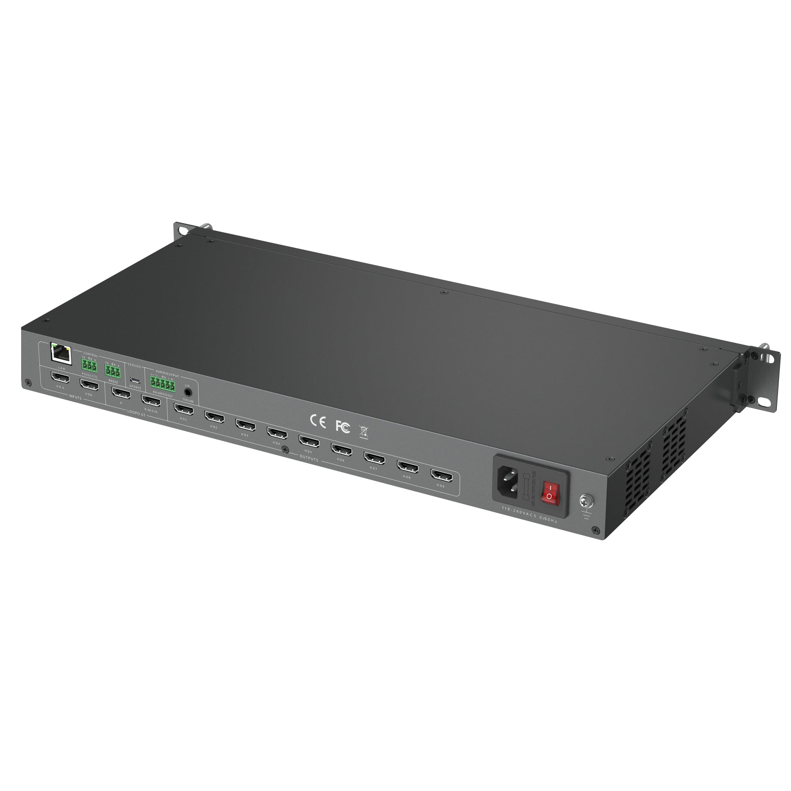 4K HDMI Video Wall Controller 2 in 9 out 3x3（HD0209H） - MT-VIKI