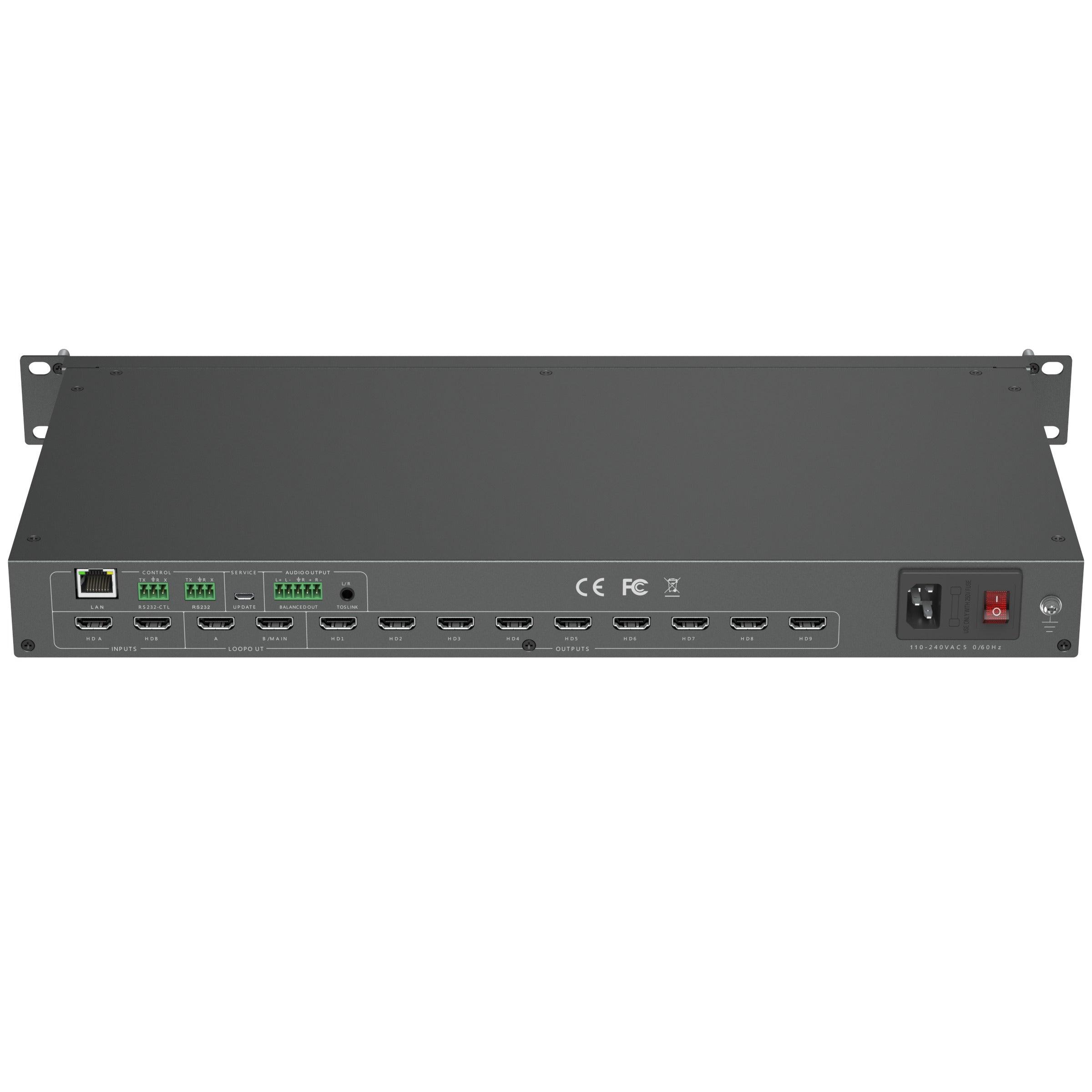 4K HDMI Video Wall Controller 2 in 9 out 3x3（HD0209H） - MT-VIKI