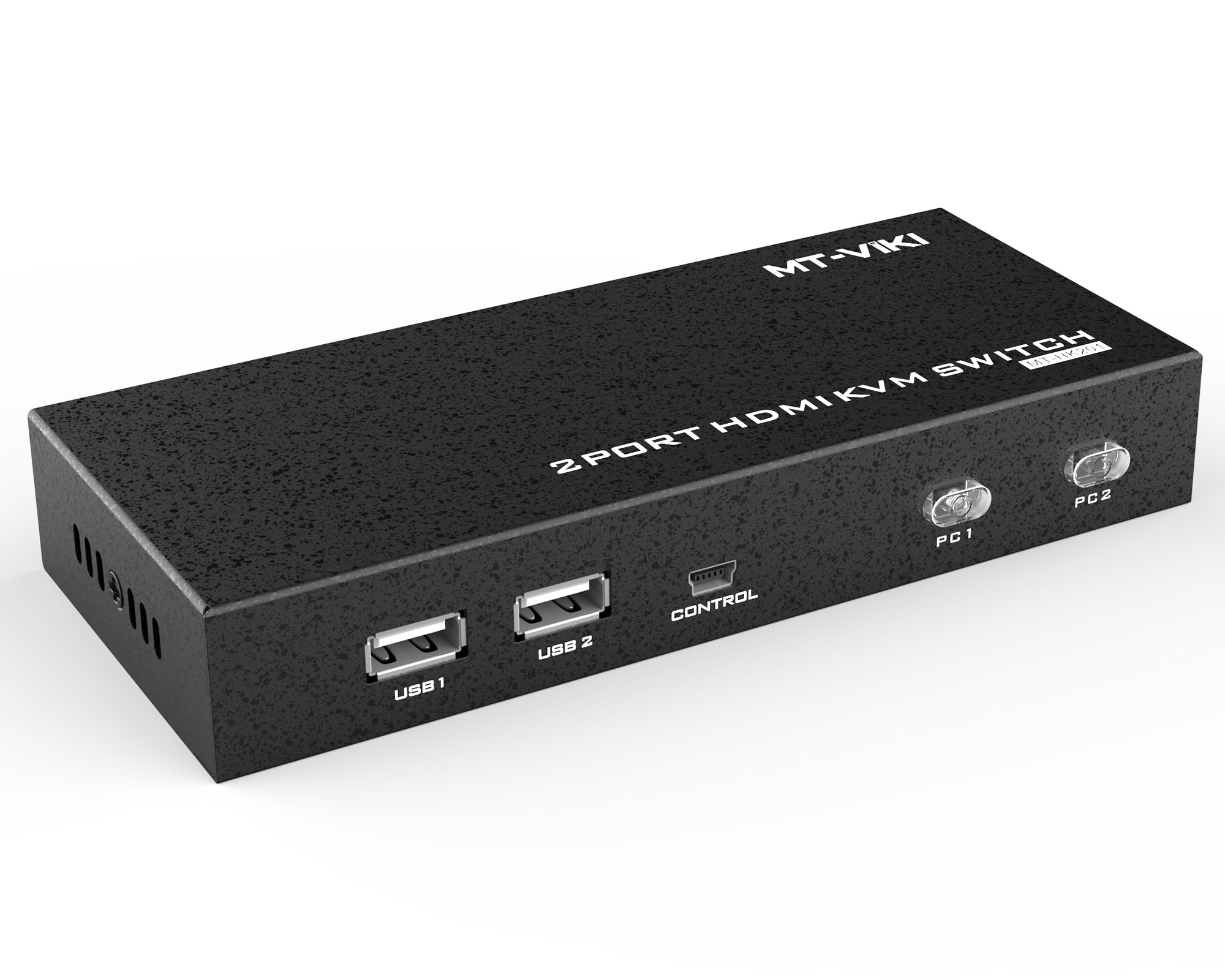 4K@60HzKVM スイッチ HDMI 2 ポート + 2 USB HDMI ケーブル、ホットキー対応