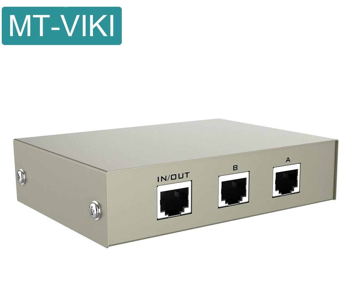 NetSwitch 2x1 RJ45 Ethernet Switch, 10M-1000M Auto-Sensing（RJ45-2） - MT-VIKI