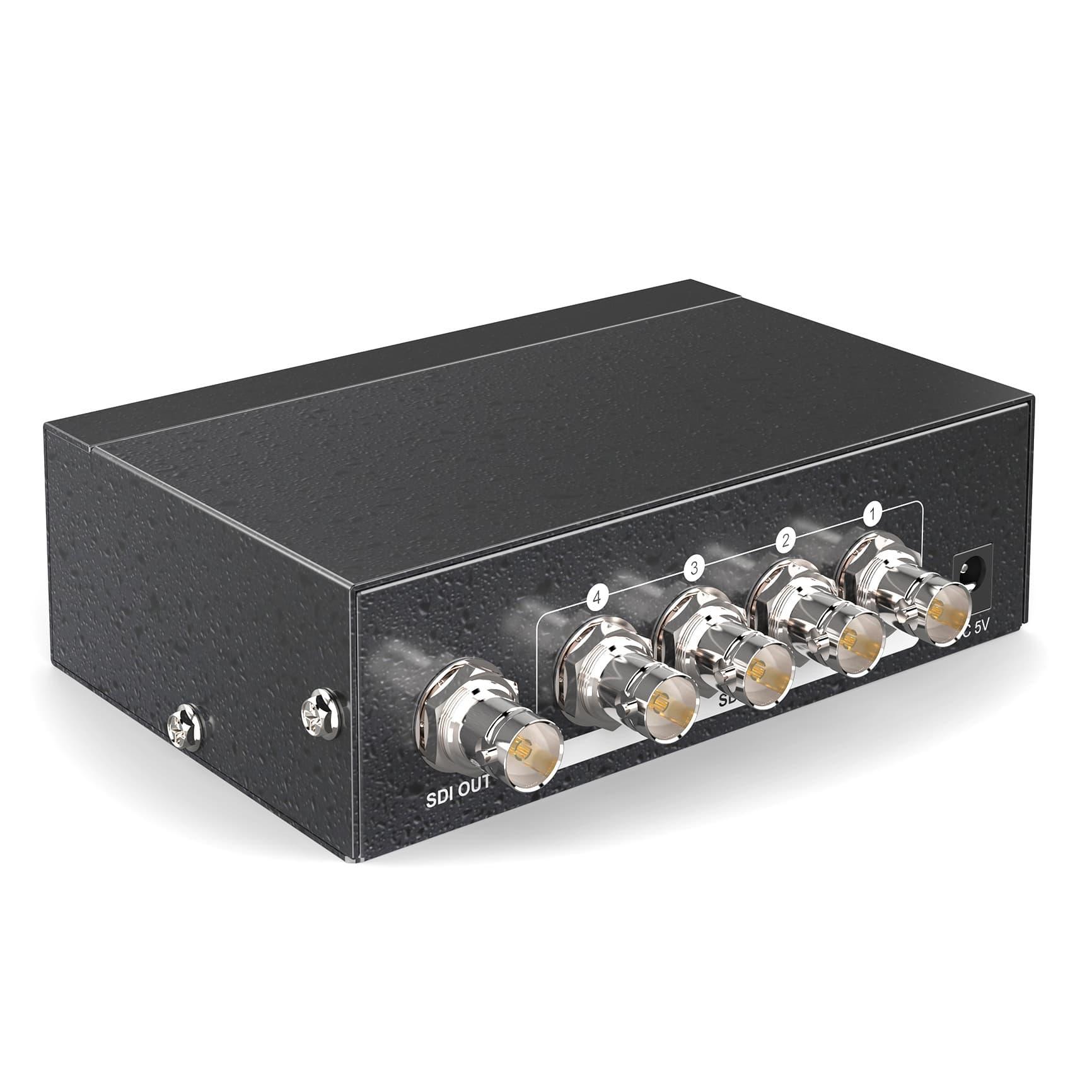 4 in 1 out Switch SDI 4x1 3G-SDI Auto Selector（SD401） - MT-VIKI