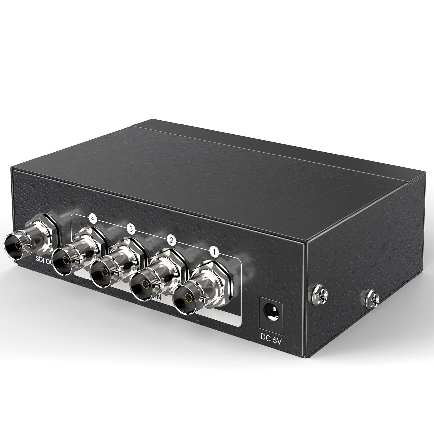 4 in 1 out Switch SDI 4x1 3G-SDI Auto Selector（SD401） - MT-VIKI