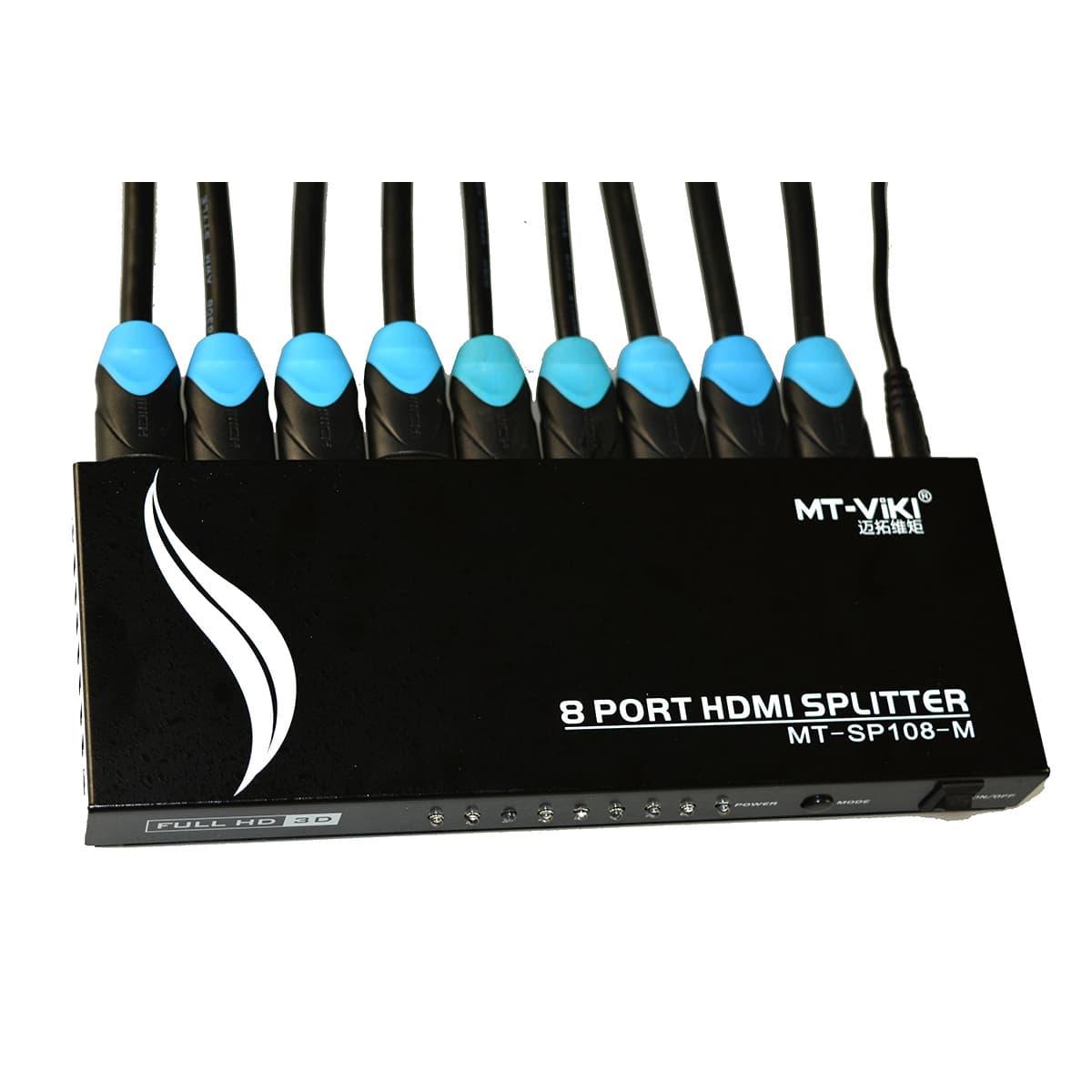 4K 30Hz HDMI Splitter 1 in 8 out 1x8（SP108M） - MT-VIKI