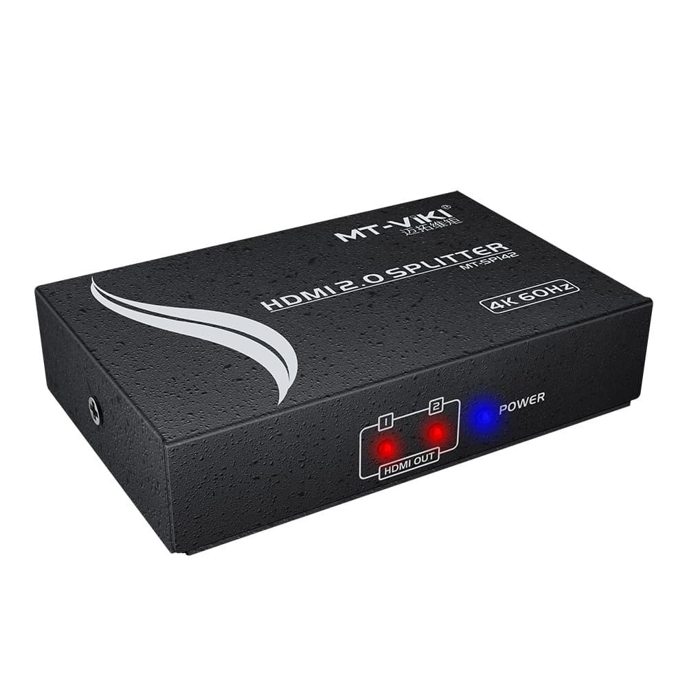 4K 60hz HDMI Splitter 1 in 2 out for Dual monitor 1x2（SP142） - MT-VIKI