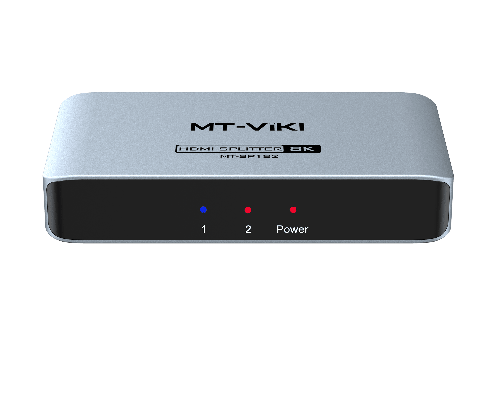8K@60Hz HDMI Splitter 1 in 2 Out, MT-VIKI 1x2 Aluminum HDMI Splitter for Dual monitor（SP182） - MT-VIKI