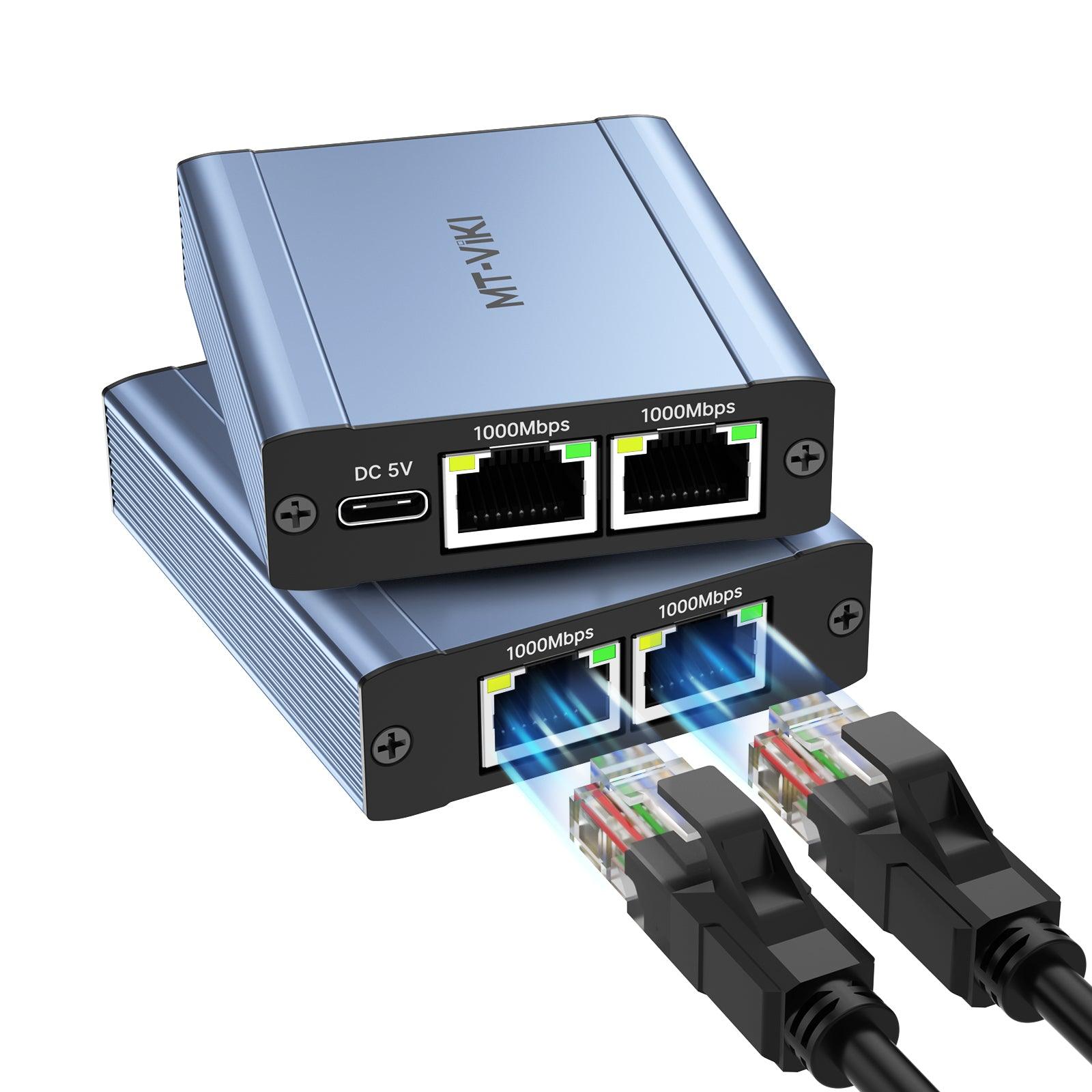 1000Mbps Ethernet Splitter 1 to 3 High Speed, Gigabit Triple RJ45 Splitter（SE3） - MT-VIKI