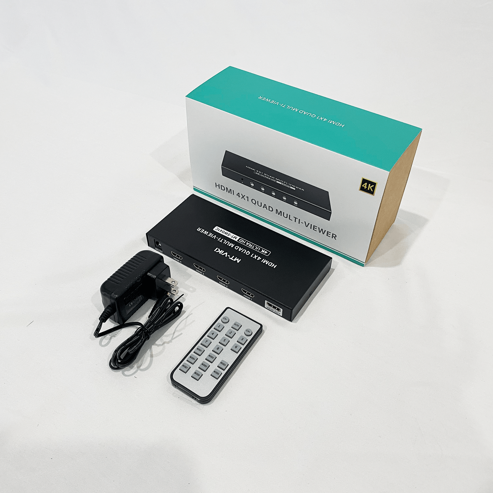 4K 30hz Quad HDMI Multi-viewer 4 in 1 out 4 to 1 Monitor Multiviewer (SW041C) - MT-VIKI