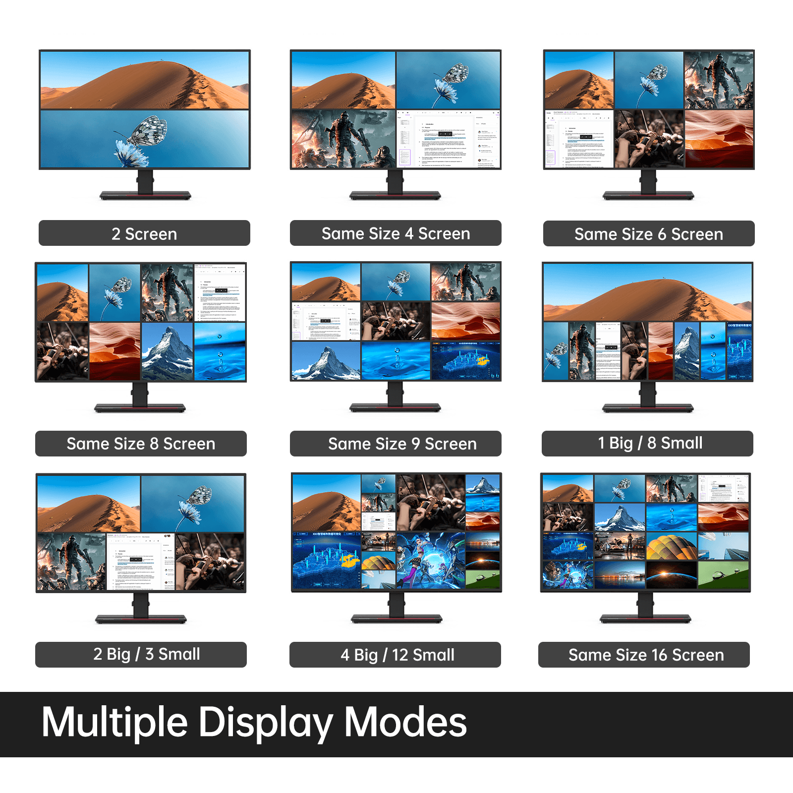 4K 30hz HDMI Multi-viewer 16x1 Multiviewer 16 to 1 Monitor (SW1601C) - MT-VIKI