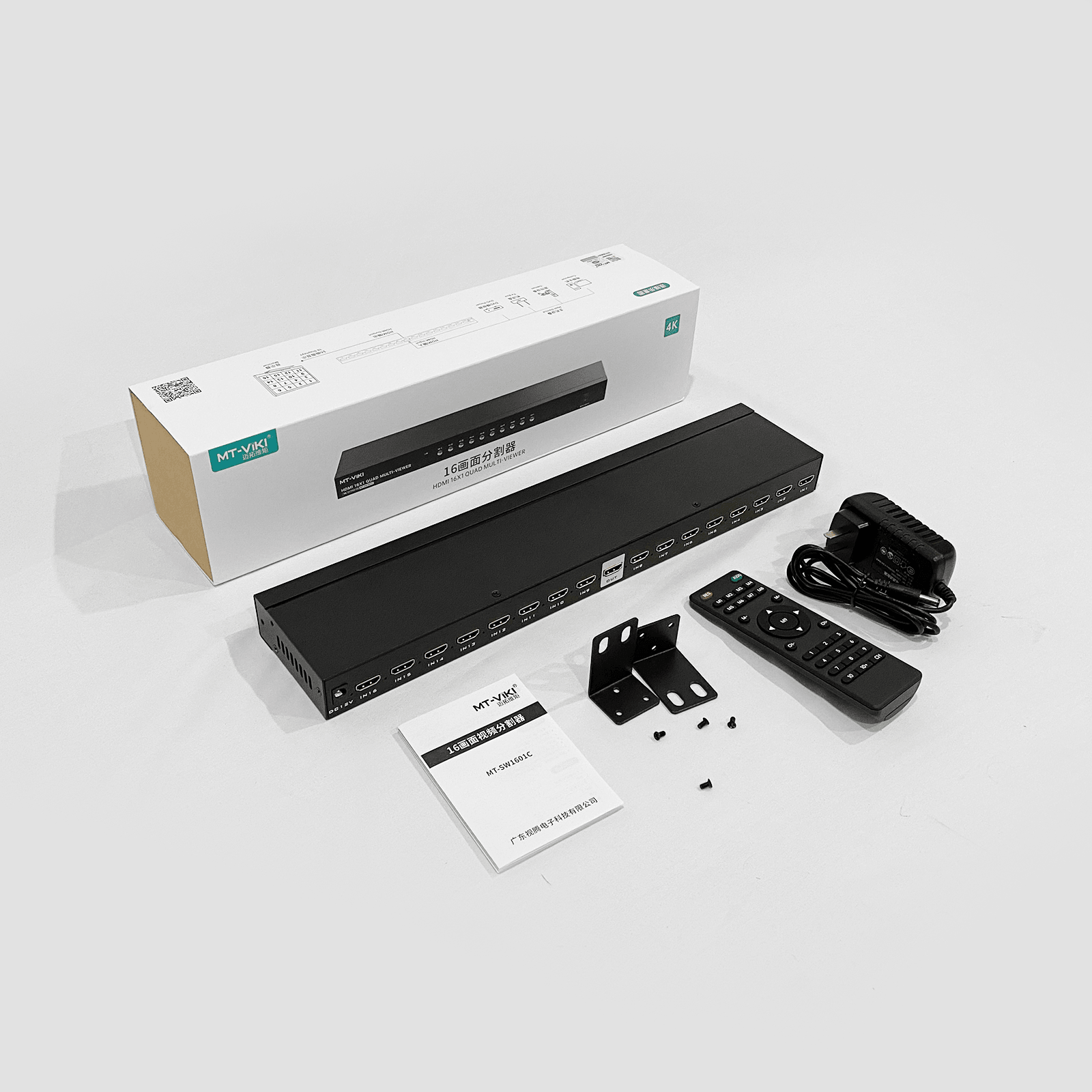 4K 30hz HDMI Multi-viewer 16x1 Multiviewer 16 to 1 Monitor (SW1601C) - MT-VIKI