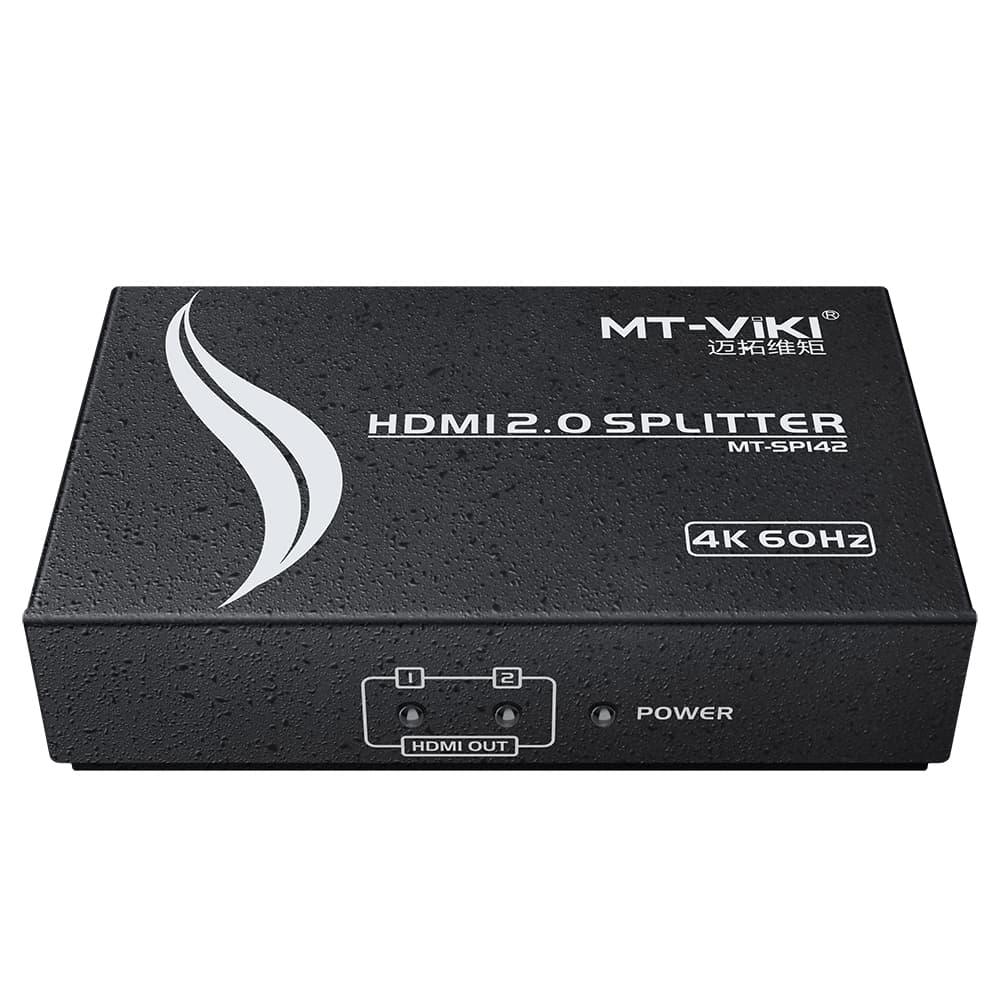 4K 60hz HDMI Splitter 1 in 2 out for Dual monitor 1x2（SP142） - MT-VIKI