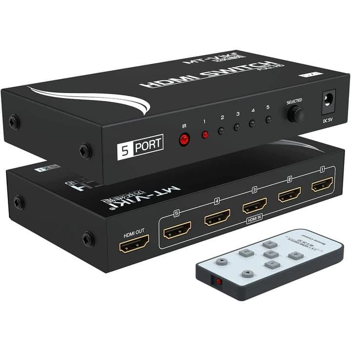 4K 30Hz 5 Port HDMI Switch Switcher 5 in 1 out Selector（SW501） - MT-VIKI